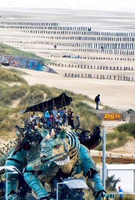 Le Clemenceau Appart-Calais Nord-Balcon-Plage Ngoại thất bức ảnh