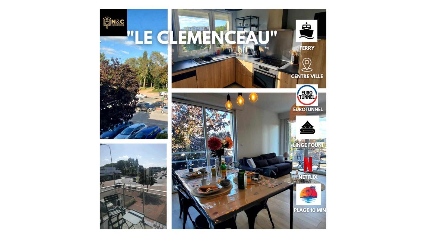 Le Clemenceau Appart-Calais Nord-Balcon-Plage Ngoại thất bức ảnh